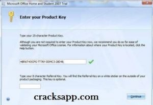 MS Office 2007 Product Key Crack With Serial Key Free Download
